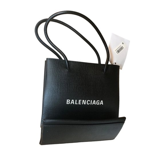 Balenciaga XXS Shopping Tote Bag Black. New With Defects - Picture 5 of 5
